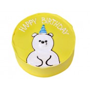 Бенто торт «Happy Birthday» (white bear) - 1 изображение