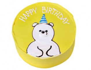 Бенто торт «Happy Birthday» (white bear)