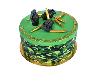 Торт на военную тематику