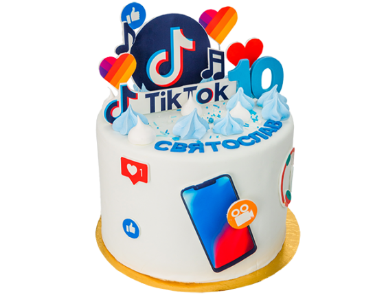 Торт «Tik-Tok» - 1 Фото
