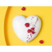 Торт «Малинове серце» - 3 Фото